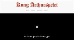 Desktop Screenshot of kong-arthur-spelet.no
